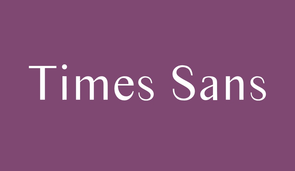 times-sans-serif font big