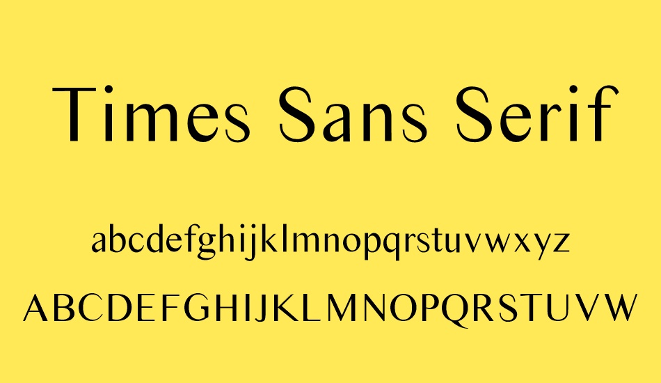 times-sans-serif font