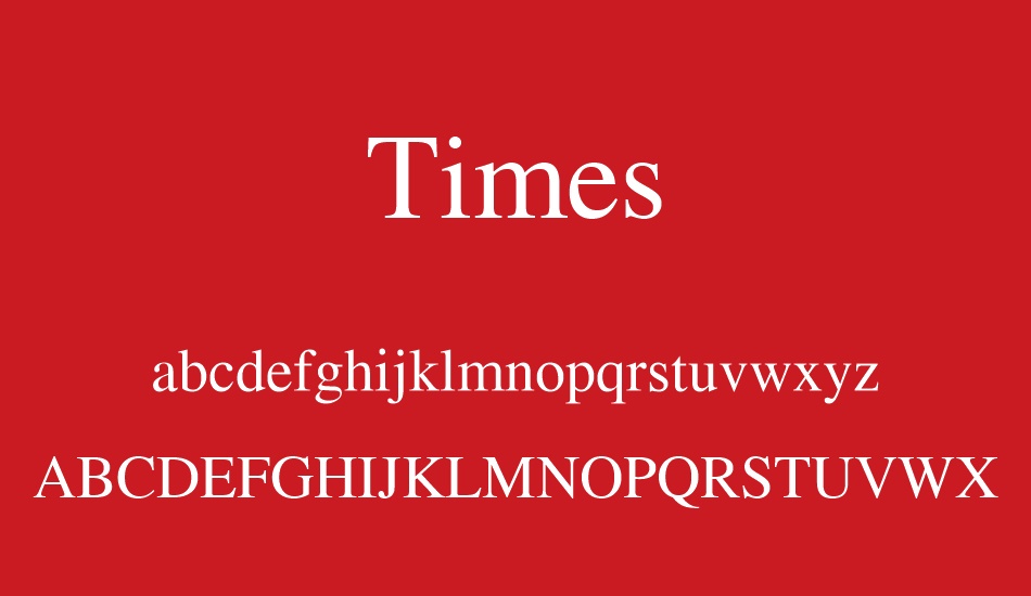 times font