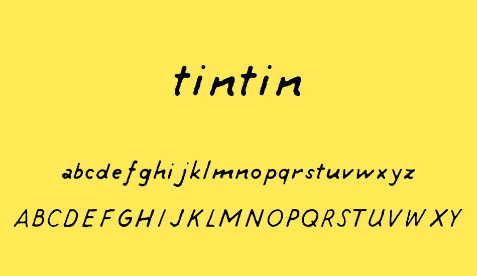 tintin font