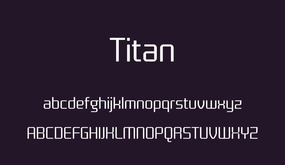 titan font