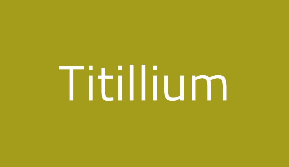 titillium font big