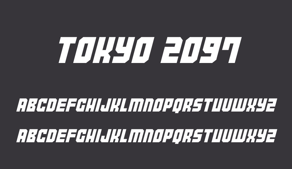 tokyo-2097 font