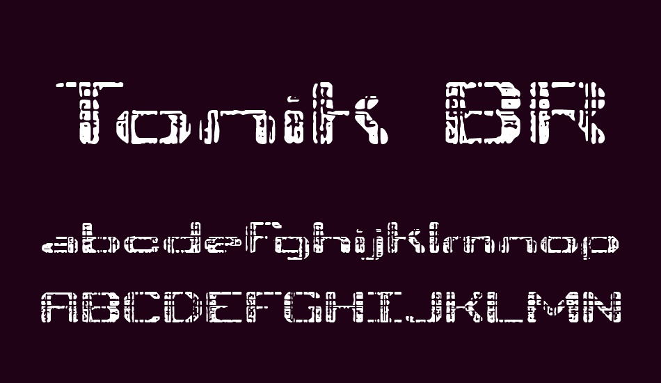 tonik-brk font