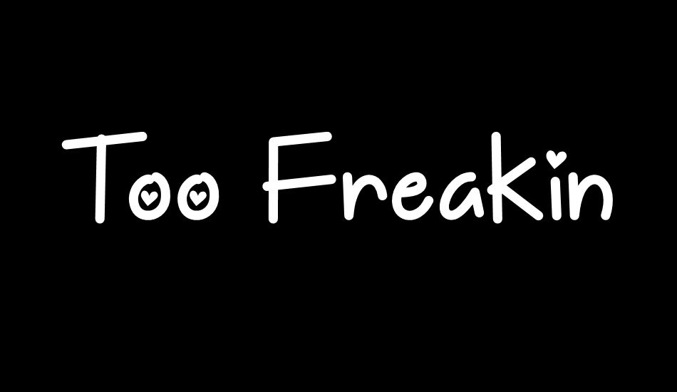 too-freakin-cute-demo font big