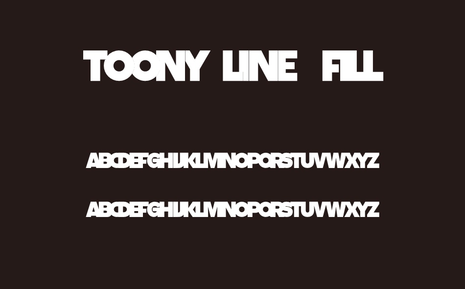 Toony Line font