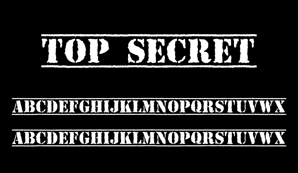 top-secret font