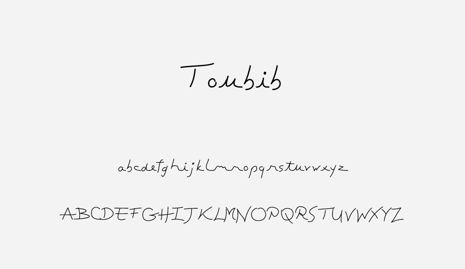 toubibdemo font