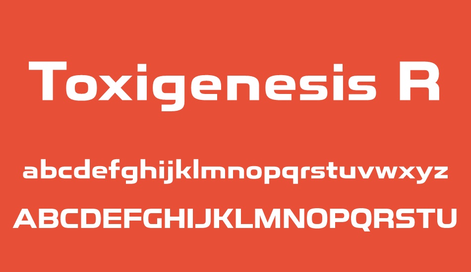 toxigenesis-rg font