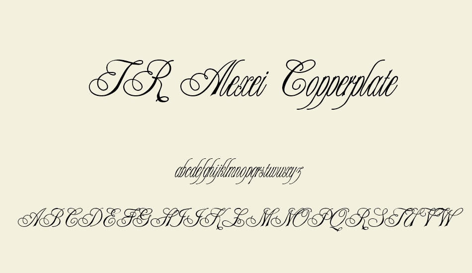 tr-alexei-copperplate font