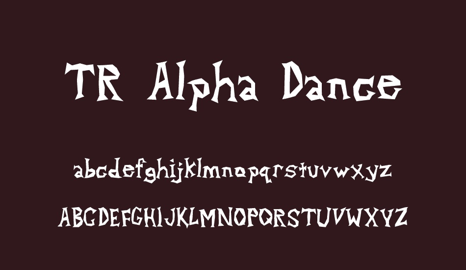 tr-alpha-dance font