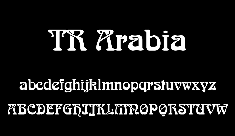 tr-arabia font