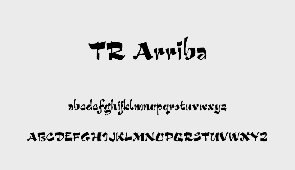 tr-arriba font