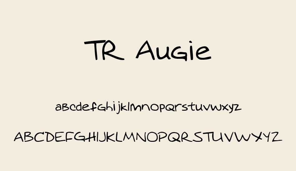 tr-augie font
