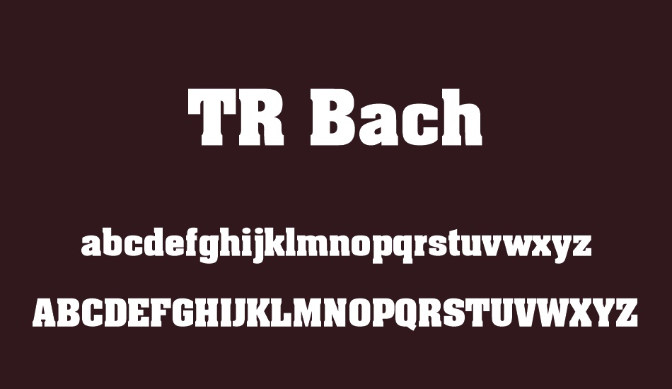 tr-bach font