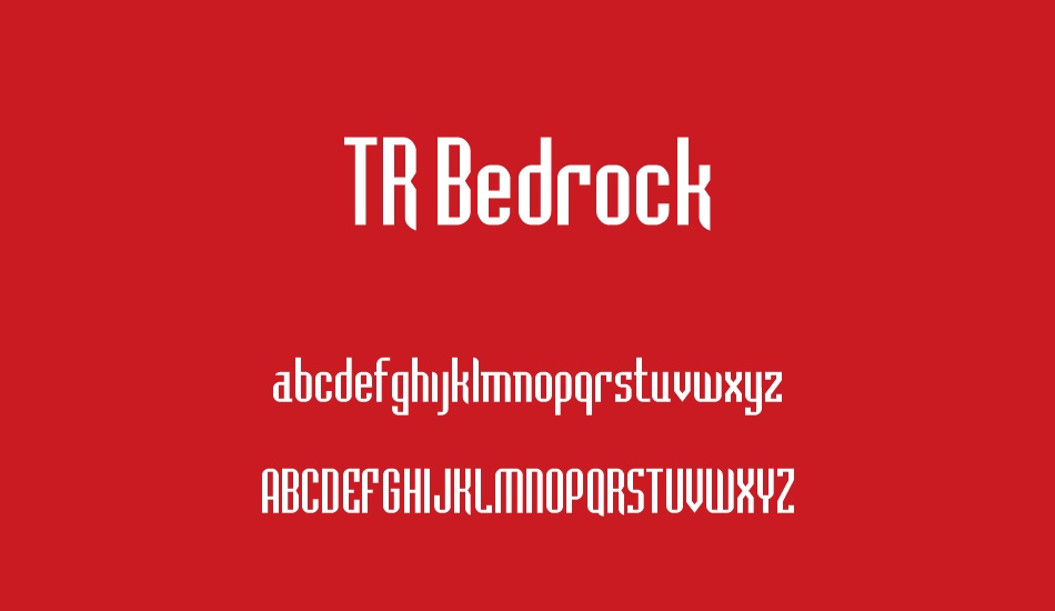 tr-bedrock font