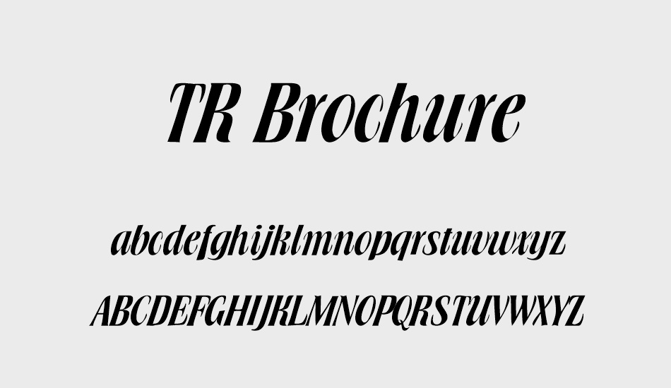 tr-brochure font