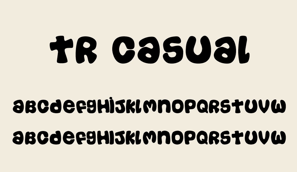 tr-casual font
