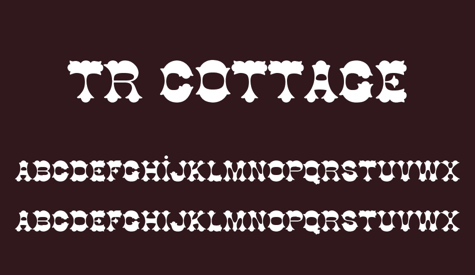 tr-cottage font