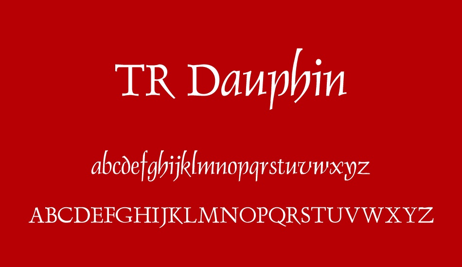 tr-dauphin font