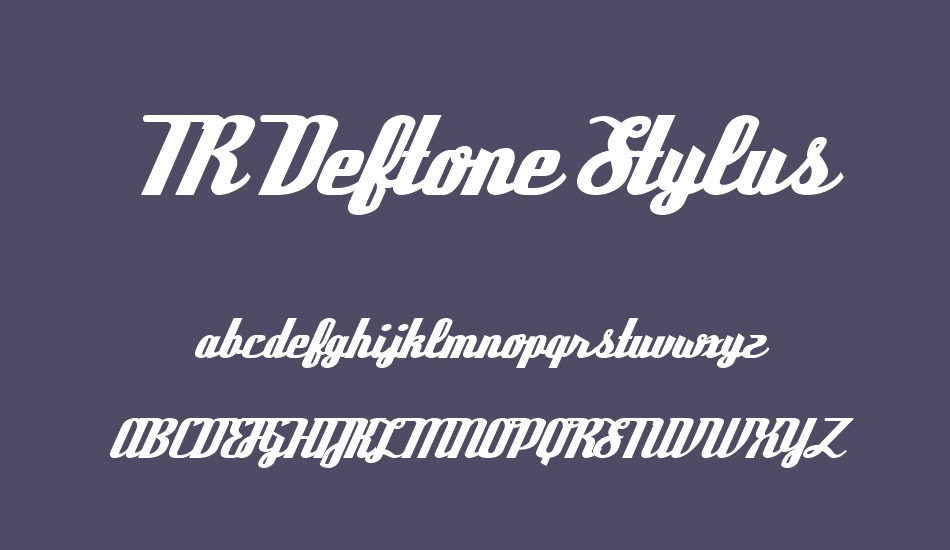 tr-deftone-stylus font