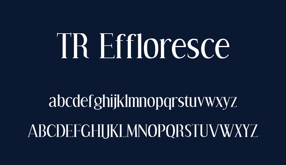 tr-effloresce font