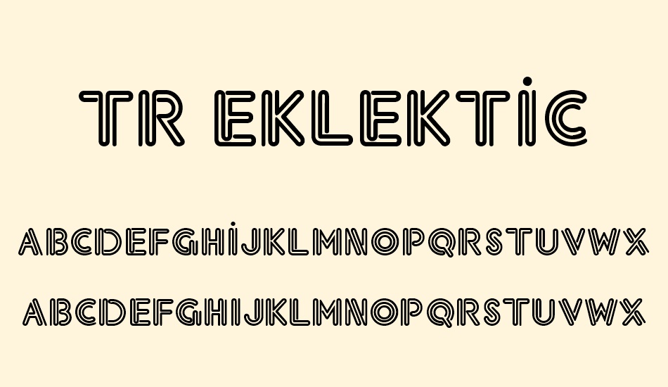 tr-eklektic font