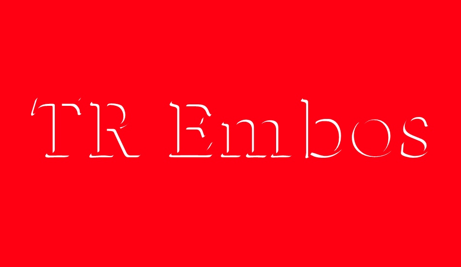 tr-emboss font big