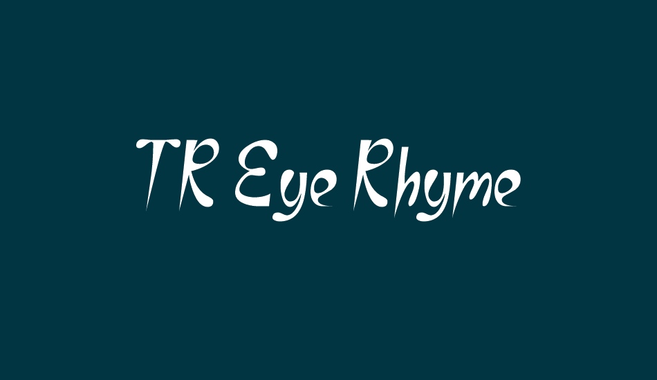 tr-eye-rhyme font big