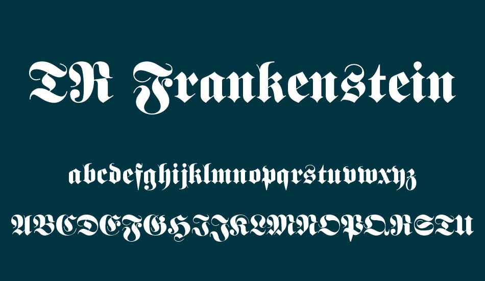 tr-frankenstein font