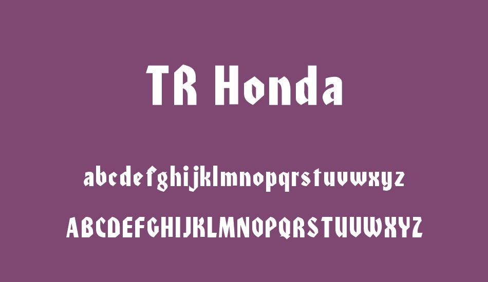 tr-honda font