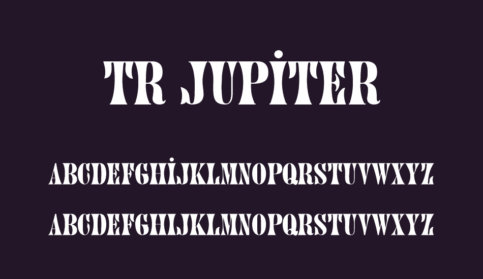 tr-jupiter font