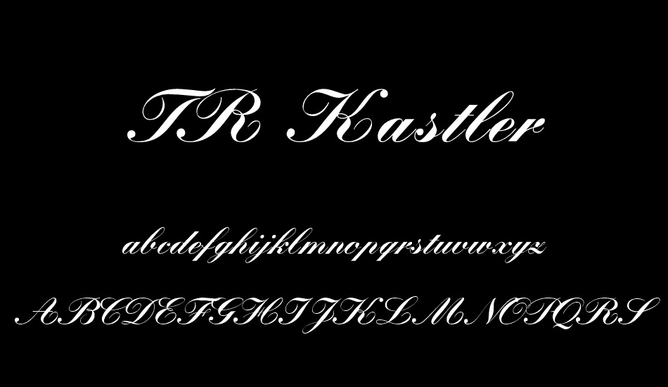 tr-kastler font