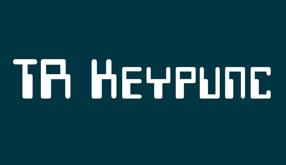 tr-keypunch font big