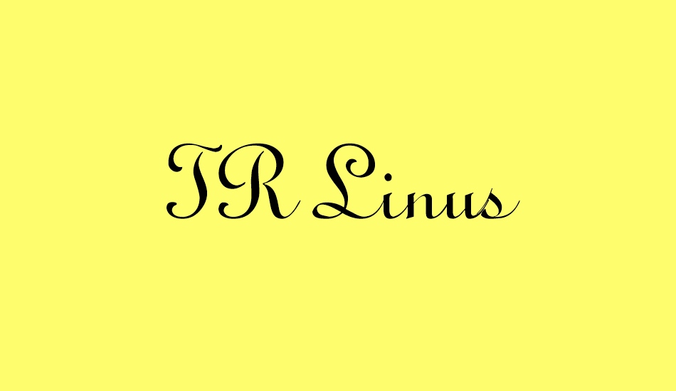 tr-linus font big