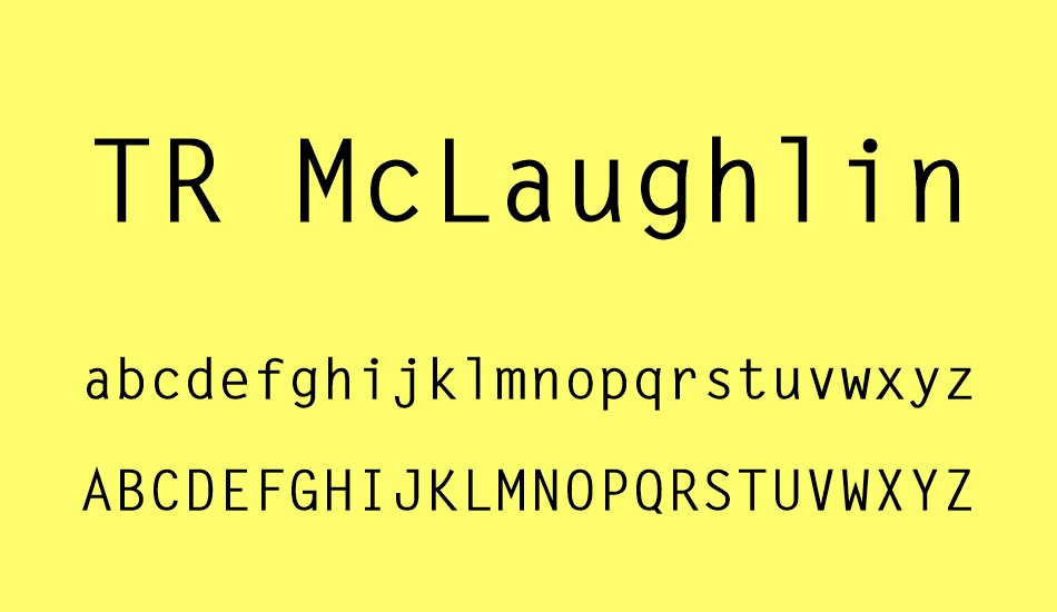 tr-mclaughlin font