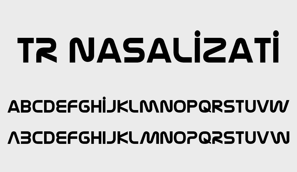 tr-nasalization font