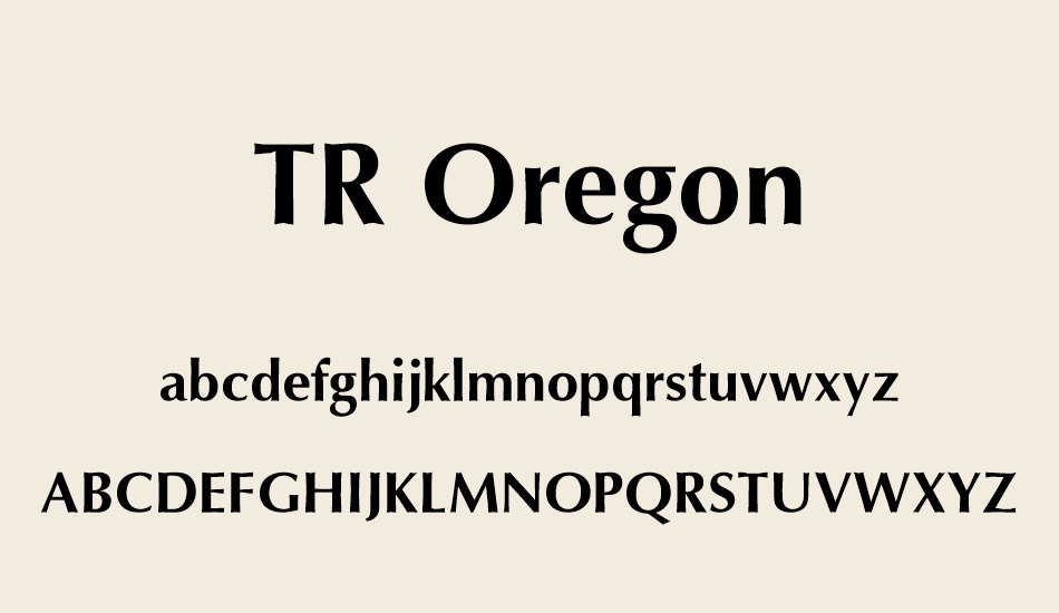 tr-oregon font