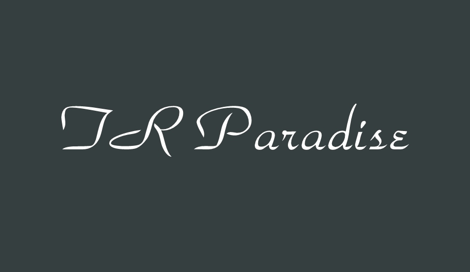 tr-paradise font big