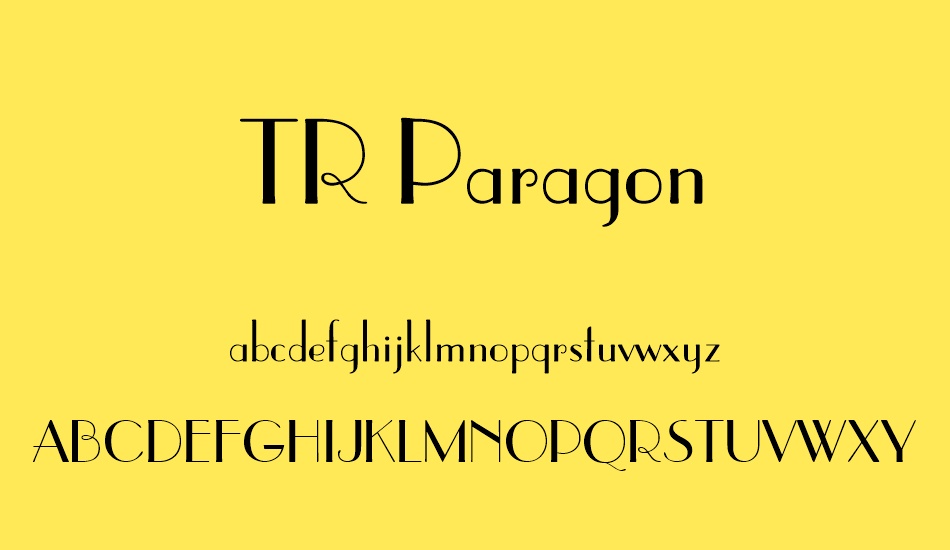 tr-paragon font