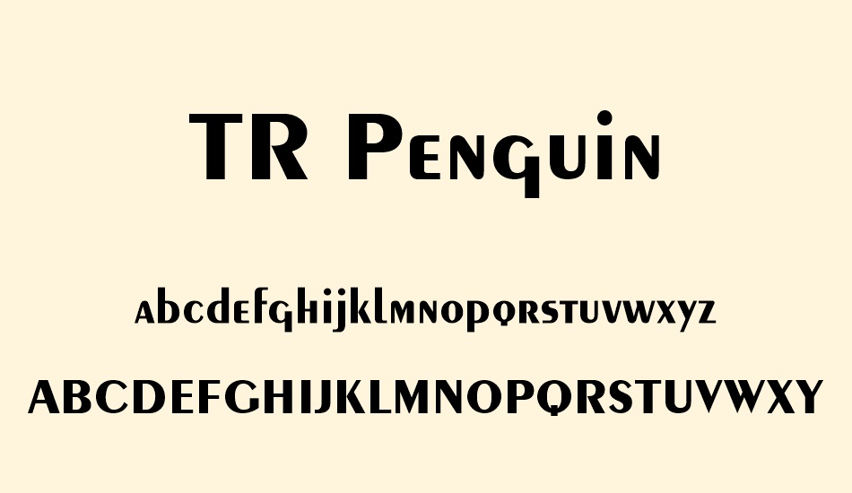 tr-penguin font