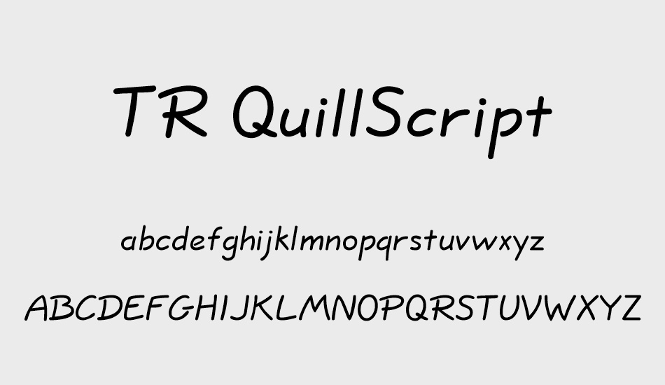 tr-quillscript font