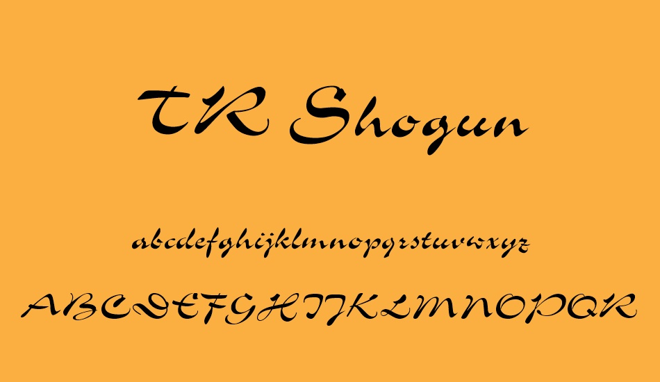 tr-shogun font
