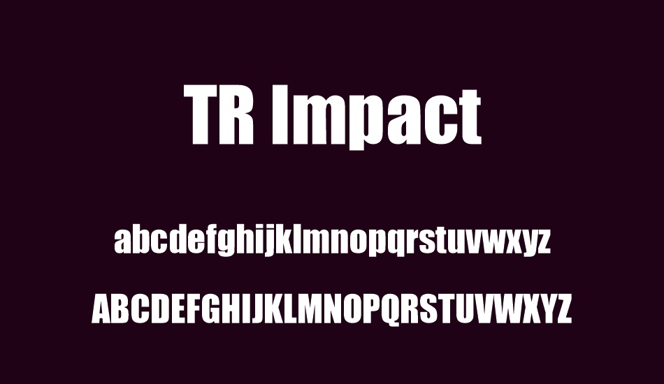 tr-ımpact font