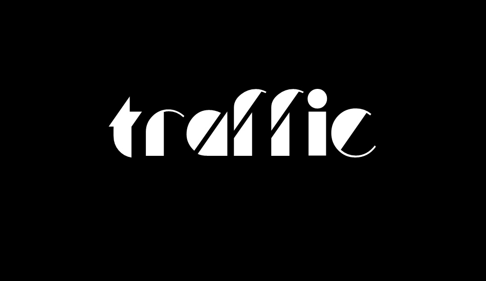 traffic font big