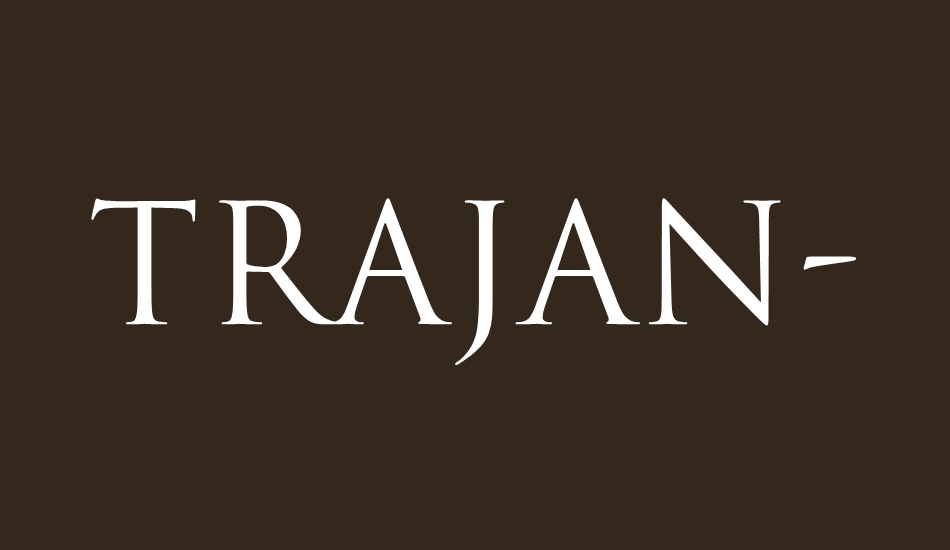 trajan-regular font big