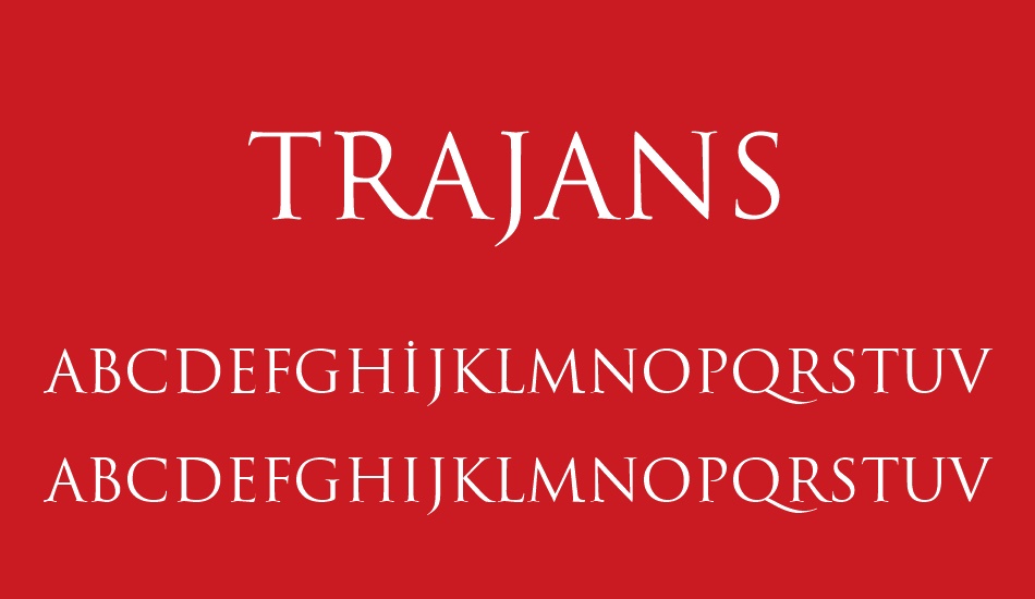 trajans font