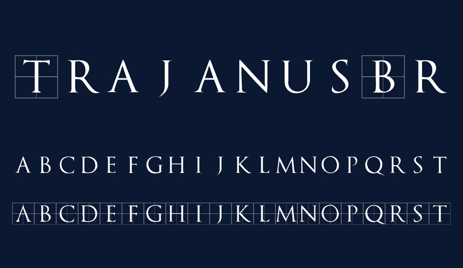 trajanusbricks font