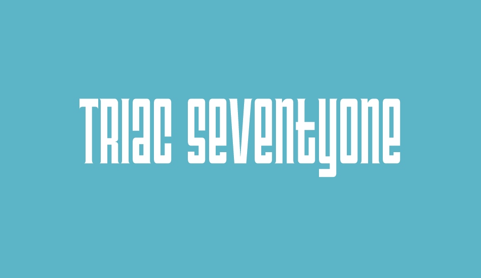 triac-seventyone font big