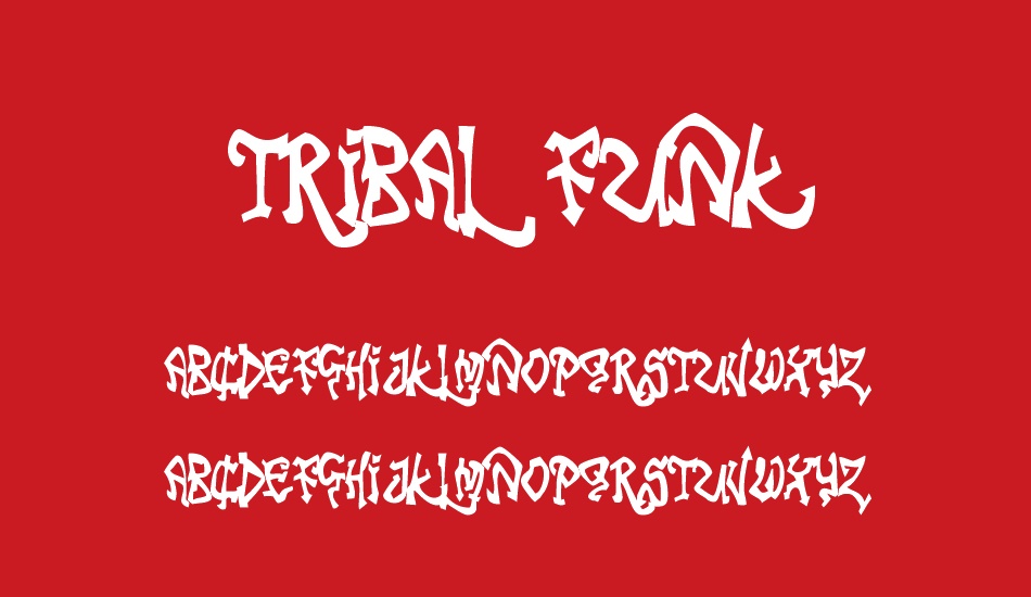 tribal-funk font
